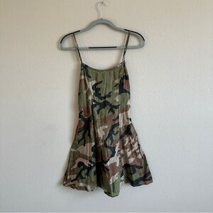 Denim & Supply Ralph Lauren Green Camo Mini Dress 10